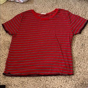 Brandy Melville striped red t shirt